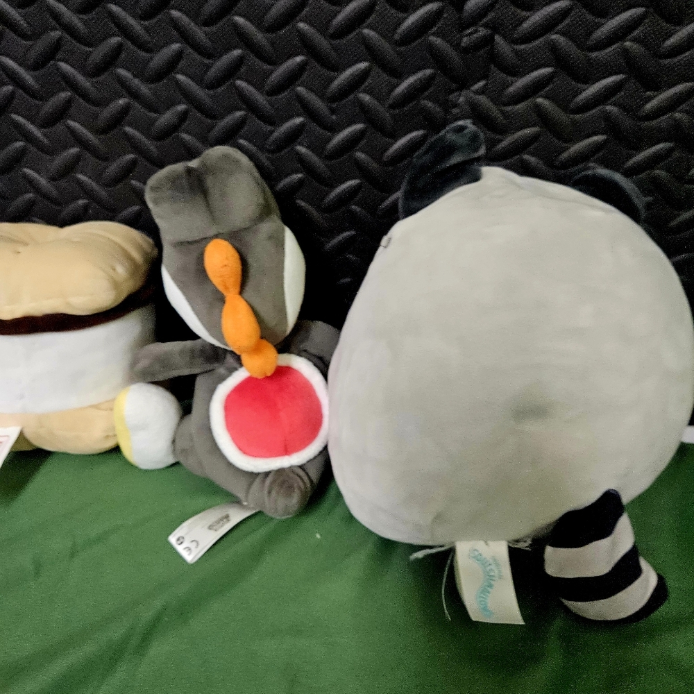 Cute Plush Toy Set - Raccoon, Dinosaur, and S'mores - Picture 10 of 13